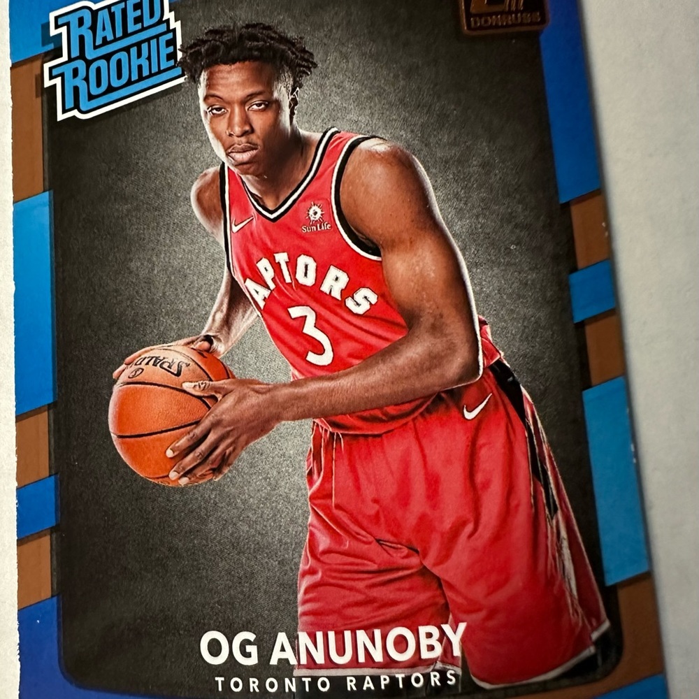 Panini OG Anunoby Toronto Raptors Card. Rated Rookie card. 2017 - 2018 No 178